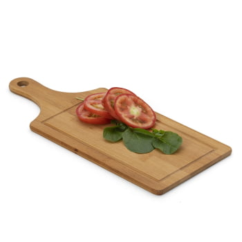 Tábua de Corte Personalizada 39x16 cm Bambu com Canaleta X18586 Brindes Personalizados