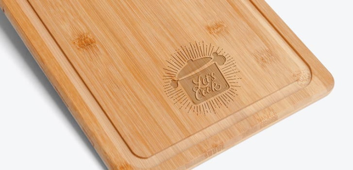 Tábua Personalizada para Churrasco Bambu 27x22 cm SMTA-04003 Brinde Personalizado
