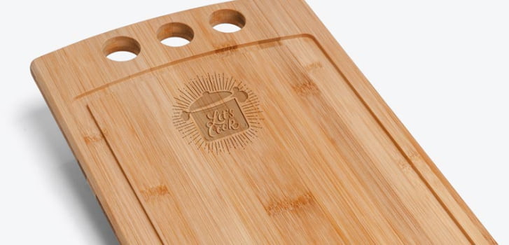 Tábua Personalizada para Churrasco Bambu 37x22 cm SMTA-21003 Brindes Personalizados