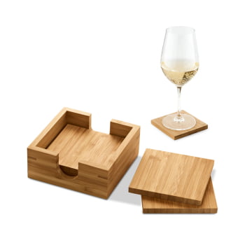 Kit Copo Personalizado Bambu 4 Itens SP93967 Brinde Personalizado