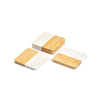 Kit Copo Personalizado Bambu 4 Itens SP94338 Brindes Personalizados