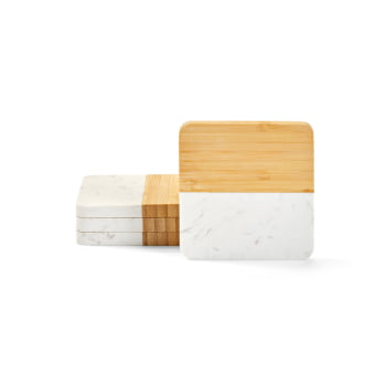 Kit Copo Personalizado Bambu 4 Itens SP94338 Brindes Personalizados