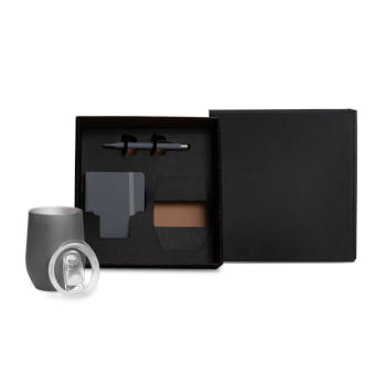 Kit Copo E Acessórios 3 Peças SMKT-90334 Brinde Personalizado