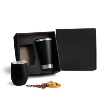 Kit Copos Personalizado 2 Peças 340 ML / 500 ML SMKT-90297 Brinde Personalizado