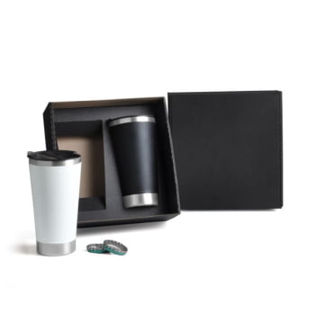 Kit Copos Personalizado 2 Peças 500 ML SMKT-90300 Brindes Personalizados