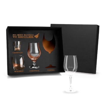 Kit Copos Personalizado 4 Peças SMKT-90016 Brindes Personalizados