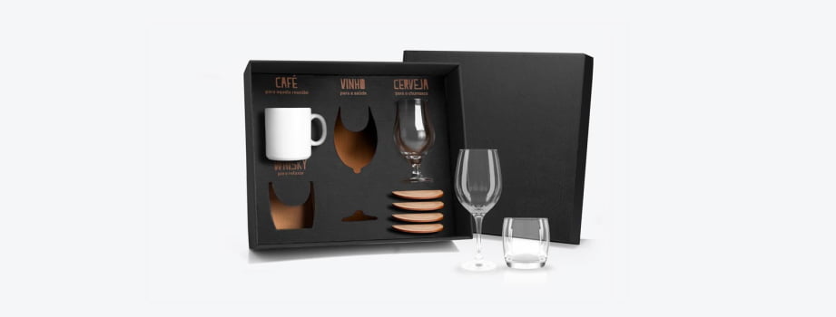 Kit Copos Personalizado 8 Peças SMKT-90059 Brindes Personalizados