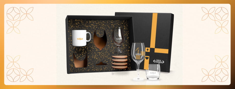 Kit Copos Personalizado 8 Peças SMKT-90059 Brindes Personalizados