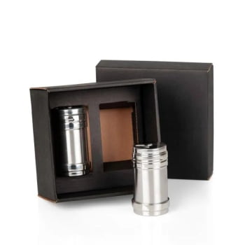 Kit Cozinha Personalizado Aço Inox 2 Peças SMKT-90110 Brindes Personalizados