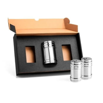 Kit Cozinha Personalizado Aço Inox 3 Peças SMKT-90111 Brinde Personalizado