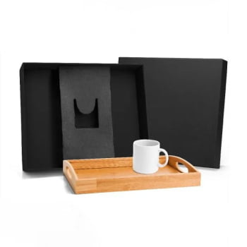 Kit Cozinha Personalizado Bambu 2 Peças SMKT-90045 Brindes Personalizados
