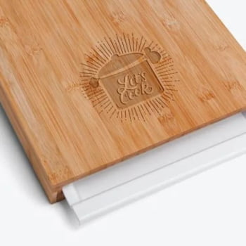Kit Cozinha Personalizado Bambu 2 Peças SMMB-37003 Brindes Personalizados