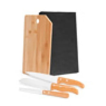 Kit Cozinha Personalizado Bambu / Madeira / Inox 4 Peças SMMB-20643 Brindes Personalizados