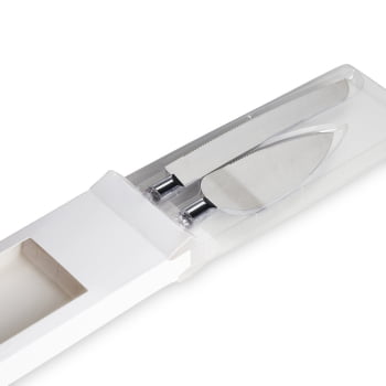 Kit Utensílio Personalizado Inox 2 Peças X18684 Brinde Personalizado