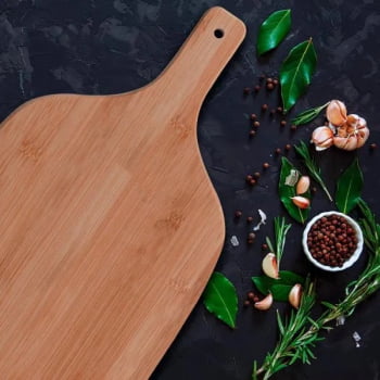 Kit Cozinha Personalizado Tábua Bambu SMTA-33003 Brinde Personalizado