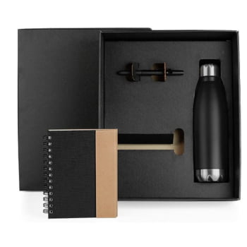 Kit Escritório 3 Peças SMKT-9033Z Brindes Personalizados