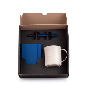 Kit Escritório 3 Peças Sustentável SMKT-9041J Brinde Personalizado