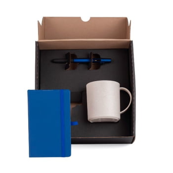 Kit Escritório 3 Peças Sustentável SMKT-9041J Brinde Personalizado