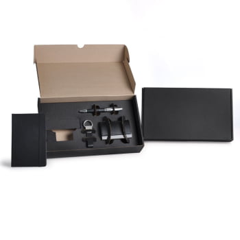 Kit Escritório 4 Peças Porta-Cartão SMKT-9043Y Brindes Personalizados