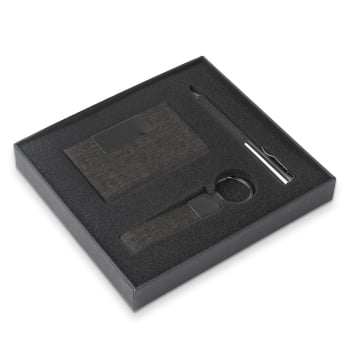 Kit Escritório Personalizado Metal 3 Itens ASIJ150 Brindes Personalizados