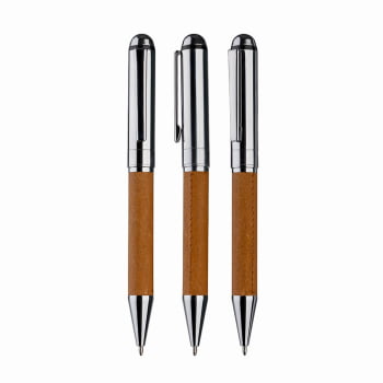 Kit Executivo Personalizado Caderno e Caneta Metálica ASICAD180