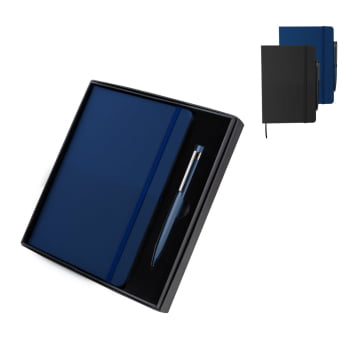 Kit Executivo Personalizado Caderno e Caneta Metálica ASICJ125 Kit Executivo Personalizado Caderno e Caneta Metálica ASICJ125