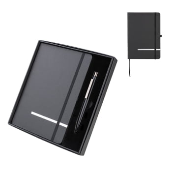 Kit Executivo Personalizado Caderno e Caneta Metálica ASICJ130 Kit Executivo Personalizado Caderno e Caneta Metálica ASICJ130