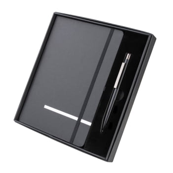 Kit Executivo Personalizado Caderno e Caneta Metálica ASICJ130 Kit Executivo Personalizado Caderno e Caneta Metálica ASICJ130