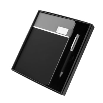 Kit Executivo Personalizado Caderno e Caneta Metálica ASICJ135 Kit Executivo Personalizado Caderno e Caneta Metálica ASICJ135