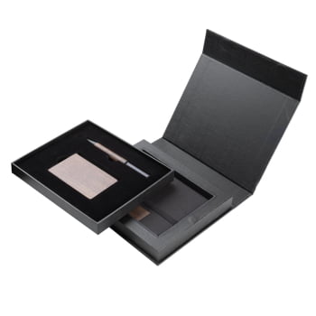 Kit Executivo Personalizado Caderno, Porta Cartões e Caneta Metálica ASICJ120 Kit Executivo Personalizado Caderno, Porta Cartões e Caneta Metálica ASICJ120