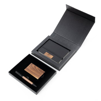 Kit Executivo Personalizado Caderno, Porta Cartões e Caneta Metálica ASICJ120 Kit Executivo Personalizado Caderno, Porta Cartões e Caneta Metálica ASICJ120