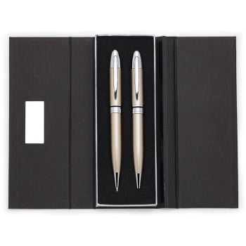 Kit Executivo Personalizado Caneta e Lapiseira Metal XP@15155 Brindes Personalizados