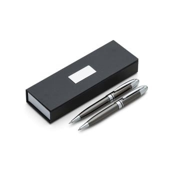 Kit Executivo Personalizado Caneta e Lapiseira Metálica X180PAR Brinde Personalizado