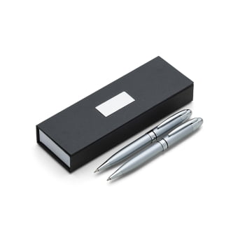 Kit Executivo Personalizado Caneta e Lapiseira Metálica X180PAR Brinde Personalizado