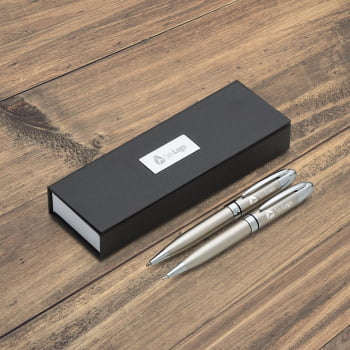 Kit Executivo Personalizado Caneta e Lapiseira Metálica X180PAR Brinde Personalizado