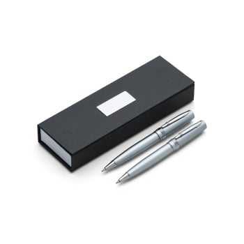 Kit Executivo Personalizado Caneta e Lapiseira Metálica X182PAR Brinde Personalizado