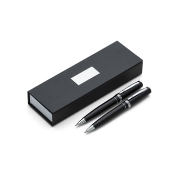 Kit Executivo Personalizado Caneta e Lapiseira Metálica X182PAR Brinde Personalizado