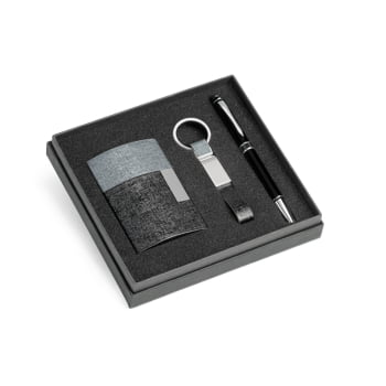 Kit Executivo Personalizado Metal 3 Itens SP93315 Brindes Personalizados