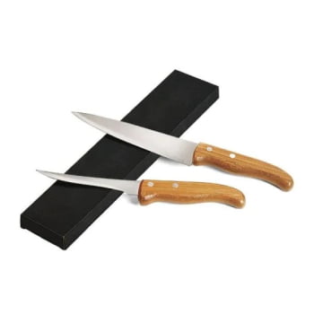 Kit Facas Personalizados Bambu / Madeira / Inox 2 Peças SMKF-90513 Brinde Personalizado