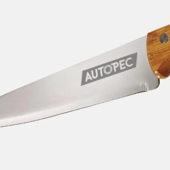 Kit Facas Personalizados Bambu / Madeira / Inox 3 Peças SMKF-02713 Brinde Personalizado