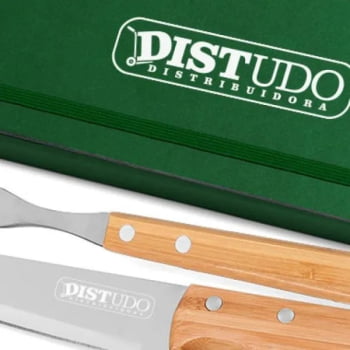 Kit Facas Personalizados Bambu / Madeira / Inox 3 Peças SMPB-35063 Brinde Personalizado