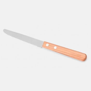 Kit Facas Personalizados Bambu / Madeira / Inox 7 Peças SMPB-00203 Brinde Personalizado