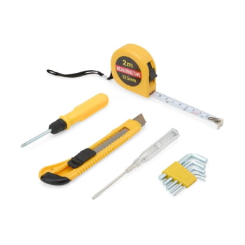 Kit Ferramenta Personalizado com 5 Peças X08403 Brinde Personalizado 