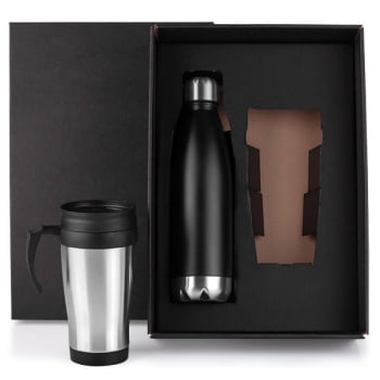 Kit Garrafa e Caneca 2 Peças 750 ML SMKT-9040U Brindes Personalizados