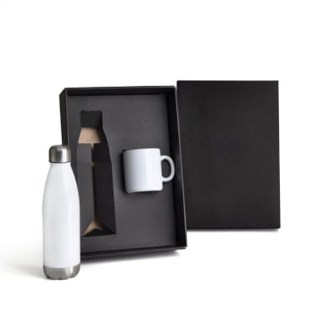Kit Garrafa e Caneca 2 Peças SMKT-90275 Brinde Personalizado