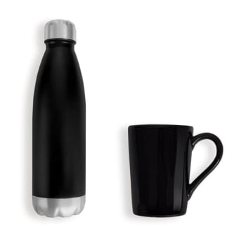 Kit Garrafa e Caneca 2 Peças SMKT-90291 Brindes Personalizados