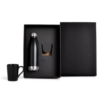 Kit Garrafa e Caneca 2 Peças SMKT-90291 Brindes Personalizados
