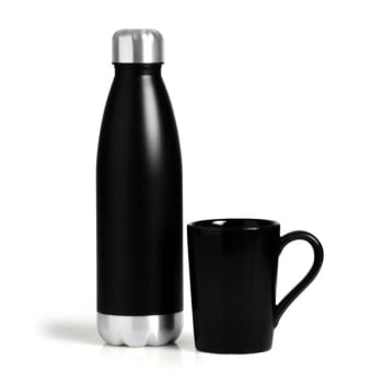 Kit Garrafa e Caneca 2 Peças SMKT-90291 Brindes Personalizados