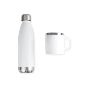 Kit Garrafa e Caneca 700 ML / 300 ML SMKT-90153 Brindes Personalizados