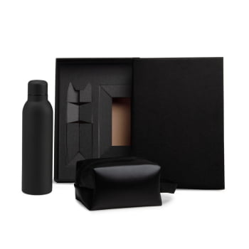 Kit Garrafa e Acessórios Personalizado 2 Peças SMKT-90363 Brinde Personalizado
